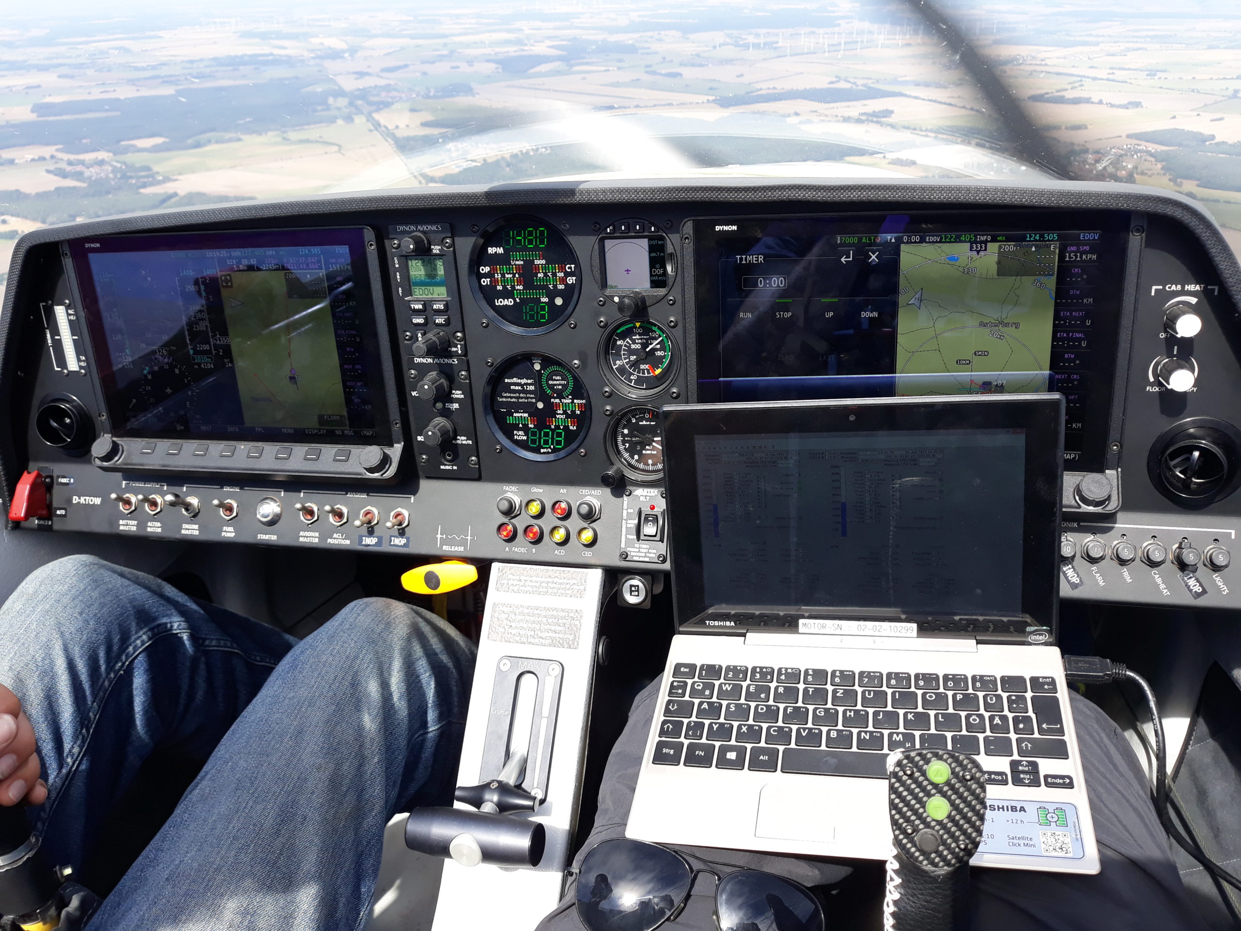 Datenerfassung im Cockpit der FS 35